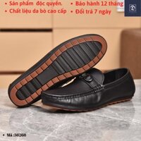 Giầy da cao cấp da bò nhập khẩu Da Milano Giầy lười nam phong cách trẻ G36268