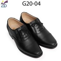 Giày da cấp tá G20-04 đế vàng cao cấp ( Buộc giả dây) - Công ty 26 Bộ Quốc Phòng sản xuất