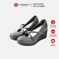 Giầy da KOSU đế xuồng cao 7cm, giày thiết kế Crossover Nhật Bản tôn dáng nhẹ êm KS-23608