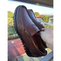 Giày da làng nghề, đế cao su, da bò thật