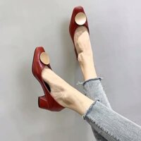 Giày da mềm đế vuông- 3p