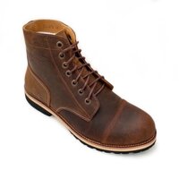 Giày da nam cao cổ combat boot TEFOSS HN678 size 38-44 da bò thật cá tính