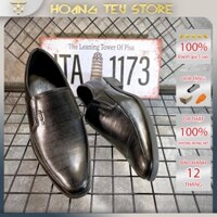 GIÀY DA NAM - GIÀY TÂY, CÔNG SỞ LƯỜI DA THẬT ĐEN BÓNG - ĐẾ CAO SU - HT280