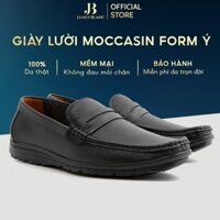 Giày Da Nam JB JAMES BLANC Giày Lười Nam Da Bò Nhập Khẩu Mềm Mại Siêu Êm Chân G2687