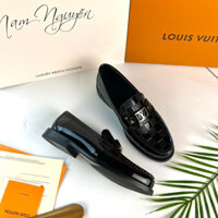 Giày da nam loafer Louis Vuitton da bò cao cấp LF14