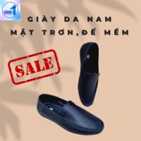 Giày Da Nam Mặt Trơn, Giày Da Bò 100%, Tặng Kèm Đôi Lót Hương Quế Kháng Khuẩn