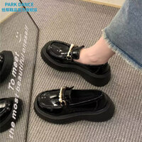 Giày da nhỏ Daxingzhe Nữ jk Slip-On Platform Giày lười đế dày