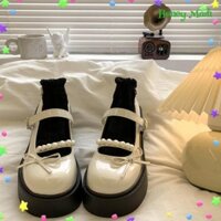 Giày Da Nhỏ Mary Jane Thu Đông Thường Ngày Phù Hợp Với Phong Cách Mới