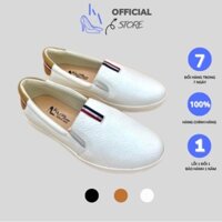 Giày Da Nữ Slip On Thời Trang Năng Động