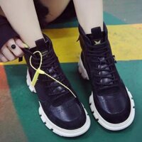 Giầy da thật nữ cao cổ Martin 20410 - đen,36