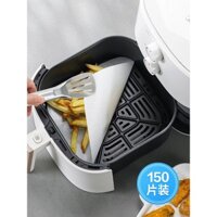 Giấy đặc biệt cho nồi chiên không dầu Nhật Bản, giấy thấm dầu dùng một lần, giấy thấm dầu cấp thực phẩm, khay giấy vuông lớn để nướng