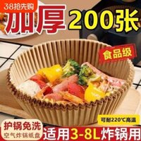 Giấy đặc biệt cho nồi chiên không khí, khay giấy thấm dầu gia đình, tấm giấy silicone thực phẩm, tấm giấy nướng, thảm giấy nướng, giấy bạc vuông