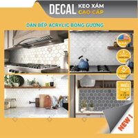 Giấy Dán Bếp Cao Cấp TVDecal chịu nhiệt chống Dầu mỡ, Dễ lau chùi, Decal dán bếp cao cấp nhiều mẫu đẹp DDB-A02DB 4.9 1
