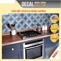 Giấy Dán Bếp chịu nhiệt chống dầu mỡ, dễ lau chùi, decal KEO XÁM CAO CẤP dán tường bếp cao cấp chất lượng cao DDB-048