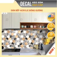 Giấy Dán Bếp chịu nhiệt chống dầu mỡ, dễ lau chùi, decal KEO XÁM CAO CẤP dán tường bếp cao cấp chất lượng cao DDB-046