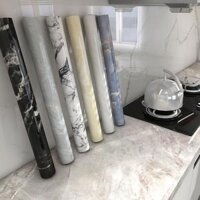 Giấy dán bếp chống dầu mỡ dài 3Met x 60cm phủ tráng nhôm chống nước, chịu nhiệt sẵn keo dán bàn, nhà tắm