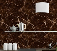 Giấy dán bếp đá hoa cương nâu đen