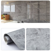 Giấy dán bếp đá hoa cương  chống dầu mỡ vân  xám