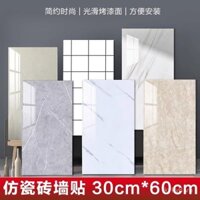 Giấy dán gạch tự dính Giấy dán tường tấm nhôm nhựa giả đá cẩm thạch 3d chống thấm nước