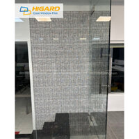 Giấy dán kính chống nhìn trộm, decal hoạ tiết cho văn phòng hiện đại sọc đen DE 01F