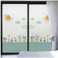 Giấy dán kính mờ cửa sổ mờ đục cửa phòng tắm chống mất ánh sáng chống nhìn trộm phòng tắm dán chống tĩnh điện UJNU DVZ9