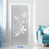Giấy Dán Kính Mờ Hoa Văn - Phù Hợp Cho Nhiều Không Gian Và Công Trình; Code TI-M3