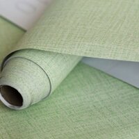 Giấy dán tường có keo dán sẵn họa tiết màu lá mạ