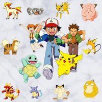 Giấy Dán Tường d072 Họa Tiết Hoạt Hình pokemon pikachu Dễ Thương Cho Bé Mẫu Giáo