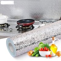 Giấy dán tường, dán bếp đa năng chống dầu mỡ, chống nước, tráng nhôm cách nhiệt tiện ích 3 Mét Dài x 0.6 Mét Rộng