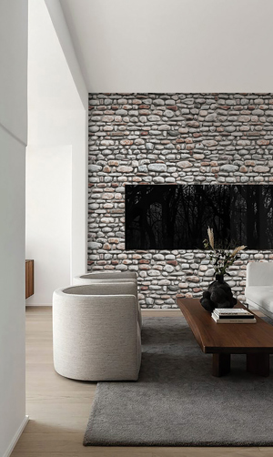 Giấy dán tường giả đá Natural 88430