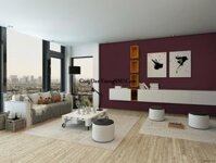 Giấy Dán Tường Hàn Quốc màu đỏ đun mã 3813-14