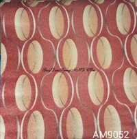 Giấy dán tường hình ovan màu đổ karaoke mã am9052