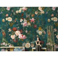 Giấy Dán Tường Họa Tiết Tranh Sơn Dầu Vẽ Tay Phong Cách retro Châu Âu Trang Trí Nội Thất