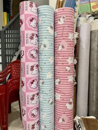 Giấy dán tường hoạt hình hello kitty 1,2m x 1m