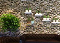 Giấy Dán Tường Retro Giả Đá Rêu 3D082