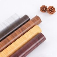 Giấy dán tường tự dính PVC vân gỗ, giấy dán tường dán tức thì cho ký túc xá, cải tạo nhà cửa, giấy dán tường vân gỗ cho ghế sofa