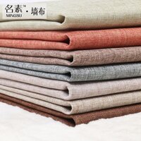 Giấy dán tường vải lanh hiện đại đơn giản màu sắc đồng nhất vải không dệt cho phòng khách phòng ngủ nền tường vải không đường may