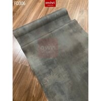 Giấy dán tường Xi Măng Bê Tông loại siêu dày KHÔNG KEO dán phòng ngủ quán cắt tóc, làm phông nền đẹp