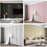 Giấy Dán Tường Xốp Tông MỘT MÀU Tráng Nhôm Cách Nhiệt Chống Nóng Cuộn 10m Khổ Rộng 50cm