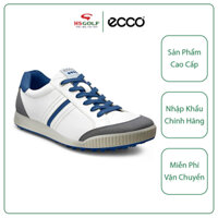 Giày đánh golf nam ECCO Men Golf Street White Sliver Blue