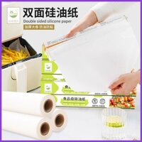 Giấy dầu nướng silicone, giấy dầu nướng BBQ, khay thiếc, giấy nướng thịt trong lò, giấy hấp dầu đặc biệt cho nồi chiên không khí gia đình, sử dụng thương mại