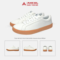 Giày đế bằng vải Canvas, Sneaker thể thao nam nữ Ancol Dotline đế cao su mềm dẻo, độ bền cao