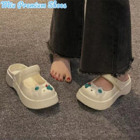 Giày đế bệt nữ chống trượt Dép bệt thoải mái có mũi tròn