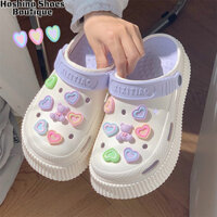 Giày đế bệt nữ Mặc giày đi biển chống trượt DIY Dép bệt gấu dễ thương