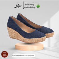Giày Đế Cói Liliw Đế Xuồng Cao 6 Cm Kín Mũi Kiểu Búp Bê Êm Nhẹ - Pump Thấp