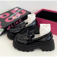 Giày đế đốc oxford nữ cao 5cm phong cách Nhật Bản thời trang nữ hàng cao cấp GD017