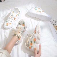 GIẦY ĐẾ MẶT GẤU HOẠ TIẾT DÂU 2019