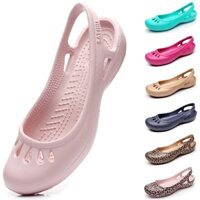 Giày đế phẳng Giày sandal Baotou Dép nhựa Giày đi biển sinh viên Giày eva Giày sân vườn