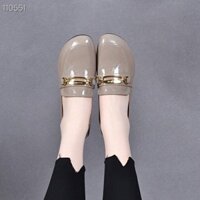 Giày đế thấp Miệng sâu cao su PU mũi tròn đệm giày