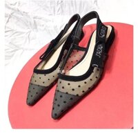 Giày đế thấp phối lưới 2CM cực sang trọng 16041